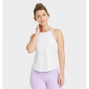All in Motion Women's Sleeveless Run Tank Top White Small